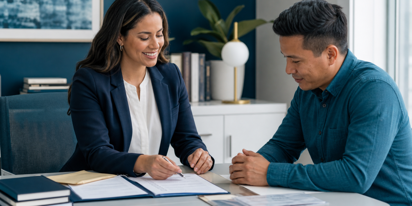 Tax professional helping a client prepare an ITIN application